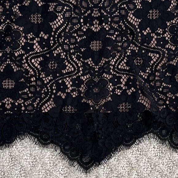 For Love & Lemons Rosemary Floral Lace Mini Skirt Black/Tan M Whimsigoth Sexy - Picture 5 of 14